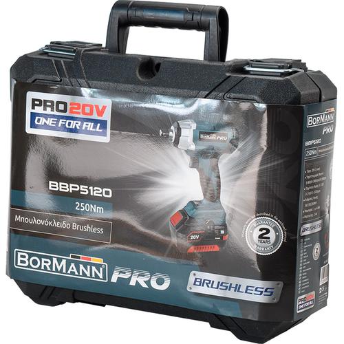 Μπουλονόκλειδο 20V Li-Ion BRUSHLESS - BORMANN PRO BBP5120