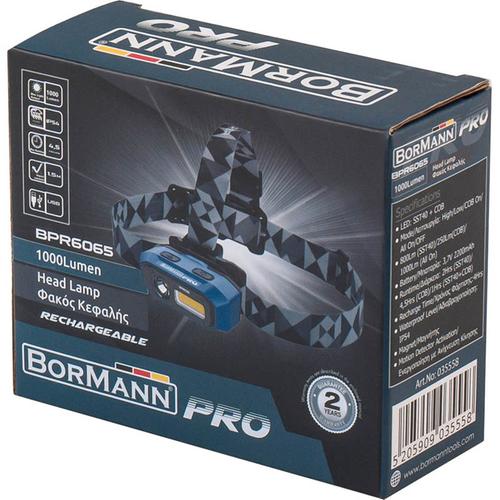 Φακός Κεφαλής Επαναφορτιζόμενος - BORMANN PRO BPR6065