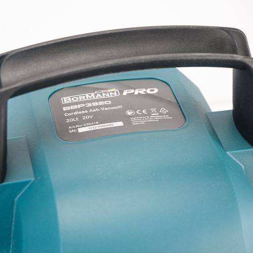 Σκούπα Στάχτης Μπαταρίας 20V, 20L - BORMANN PRO BBP3920