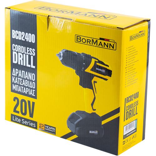 Δραπανοκατσάβιδο Μπαταρίας Λιθίου 20V - BORMANN LITE BCD2400