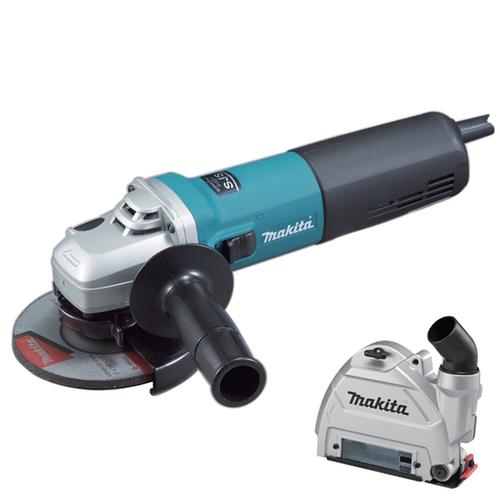 MAKITA 9565CRJX2 ΓΩΝΙΑΚΟΣ ΤΡΟΧΟΣ 125/115 mm,1400W ΜΕ ΕΞΑΡΤΗΜΑ ΣΥΛΛΟΓΗΣ ΣΚΟΝΗΣ 196845-3