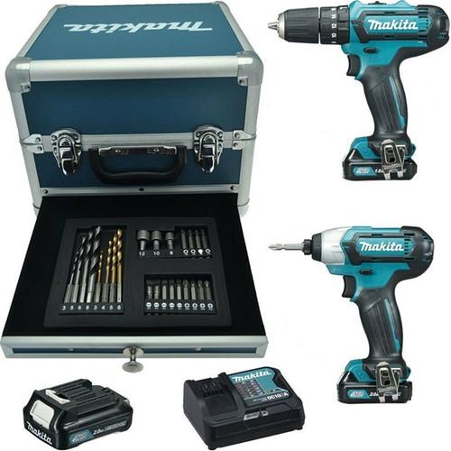 MAKITA CLX228SAX2 HP333+TD110+3xBL1021B 12Vmax +DC10SA+23ACC