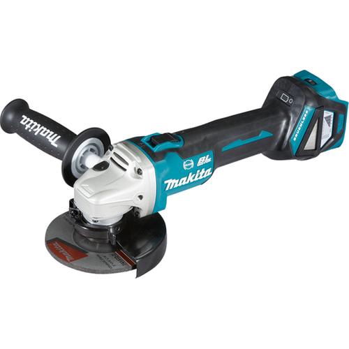 MAKITA DGA514 ΓΩΝΙΑΚΟΣ ΤΡΟΧΟΣ ΡΥΘΜ. 18V 125/115 mm BL - AWS - ΦΡΕΝΟ (ΜΟΝΟ ΤΟ ΣΩΜΑ)