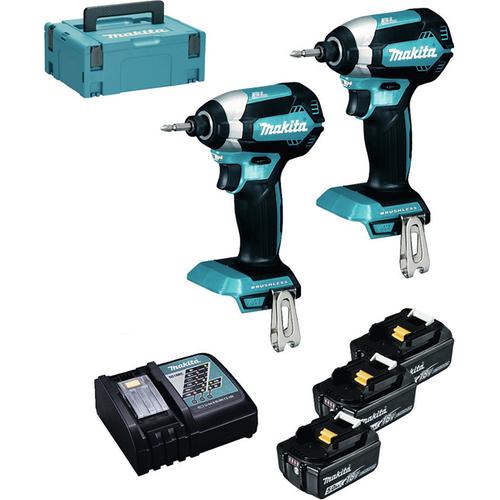 Makita Promo Kit 2xDTD153+DRC18RC+3x18VOLT/5Ah+Βαλίτσα μεταφοράς MAKPAC