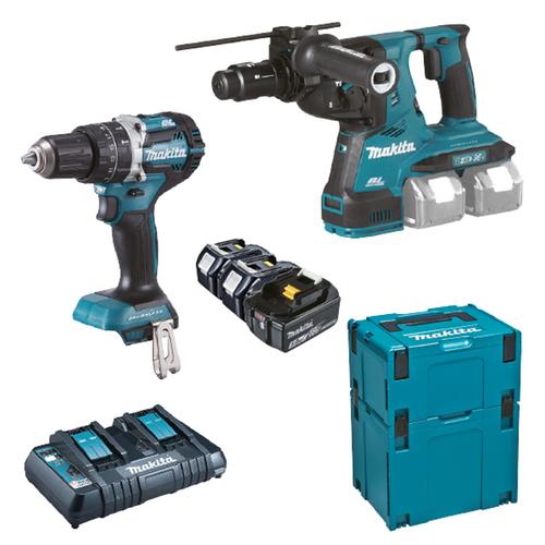 MAKITA DLX2280PTJ DHP484+DHR281+3xBL1850B+DC18RD+2xMAKPAC