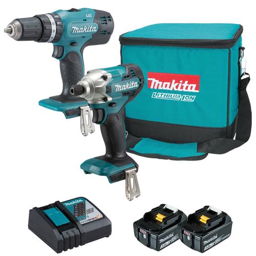 MAKITA DLX2336X DHP453 + DTD156 + 2xBL1830B+DC18RC