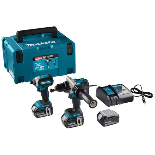 MAKITA DLX2418TJ DHP486+DTD153+3xBL1850B+DC18RC+MAKPAC